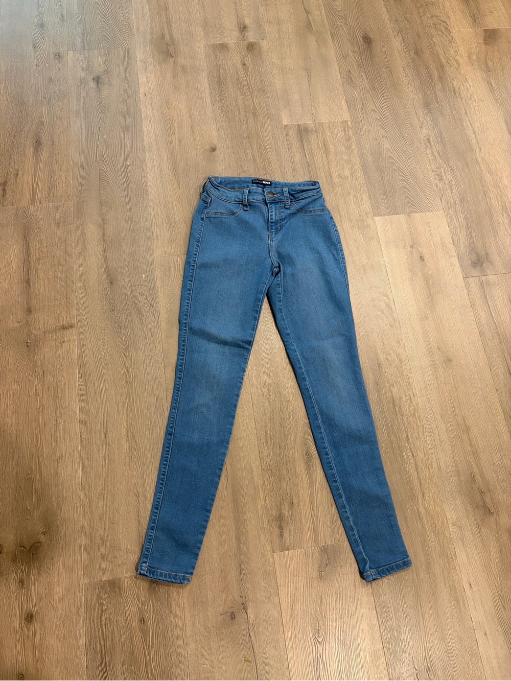 Fashion Nova Blue High-Rise Skinny Jeans